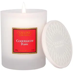 COLLINESPROVENCE COLLINES DE PROVENCE Bougie Parfumee Coquelicot 180G pas cher