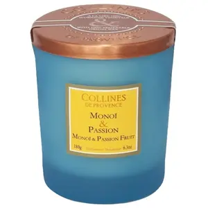 COLLINESPROVENCE COLLINES DE PROVENCE Bougie parfumée monoï passion 180g pas cher