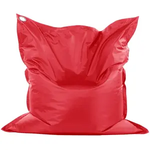 Pouf de sol rectangulaire 110 x 130 cm IN&OUT COTTON WOOD--Rouge CeriseVendu parcamif