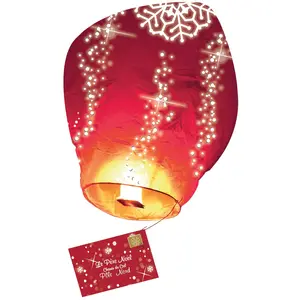 Generic LANTERNE LETTRE AU PÈRE NOËL 60 X 105CM pas cher