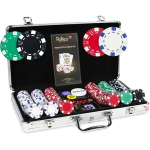 Malette Poker Dice 300 jetons - Aluminium - 2 jeux de cartes - Règles ...