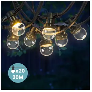 Comparateur de prix : SKYLANTERN Kit Guirlande Guinguette 20m IP 65 Transparente