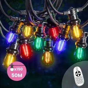 Skylantern Guirlande Guinguette 50M Multicolore Filament Multicolore L... pas cher