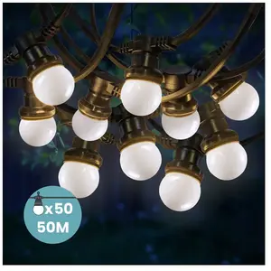 Comparateur de prix : SkyLantern Guirlande Guinguette 50m - Blanche