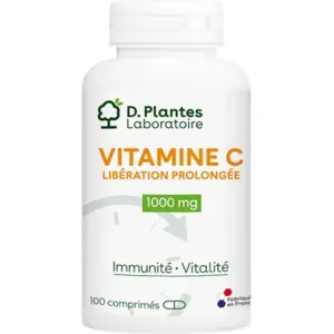Comparateur de prix : D.Plantes Vitamine C libération prolongée 1000mg 100 comprimés