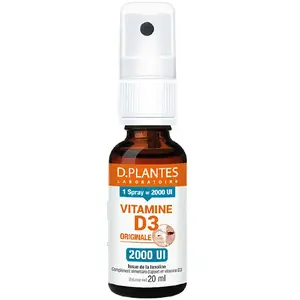 Comparateur de prix : D.Plantes Vitamine D3 2000UI Originale Spray 20ml