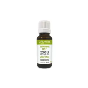 Comparateur de prix : D.Plantes Vitamine D3++ 2000UI végétale 20ml