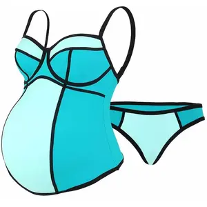 Cache Coeur Tankini De Grossesse Avec Armatures Rosy Mint pas cher