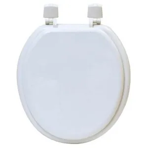 EVIDECO TENDANCE - Abattant WC en Bois Blanc avec kit de fixation pas cher
