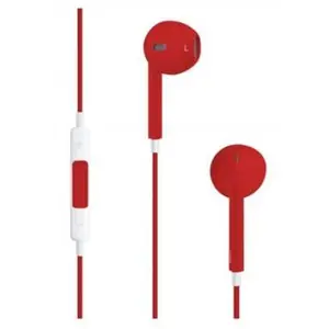 Ecouteurs Kit main libre Rouge iPhone iPod iPad SmartphoneVendu parfnac