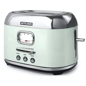 Comparateur de prix : Muse - grille-pains 2 fentes 950w inox  ms-120ag - MS-120AG