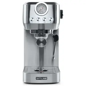 Expresso Manuel 1350w 15bars Reservoir 1,3l Inox - Muse pas cher