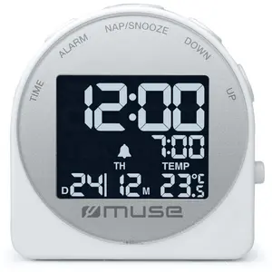 Comparateur de prix : Réveil de voyage - MUSE - M-09 CW - Affichage LCD - Rétroéclairé - Alarme unique