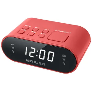 Comparateur de prix : Muse M-10 RED - Radio-réveil - rouge