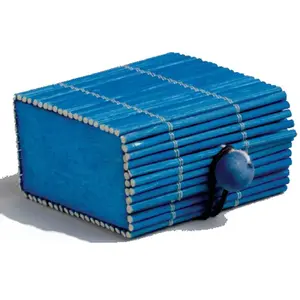 RueDeLaFete Sachet de 2 Coffres bambou, Turquoise pas cher