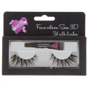 Faux cils - ZINGUS - N°3 - Volume 3D - Effet Glamour - Facile à poser pas cher