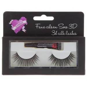 Kit faux cils en soie 3D Zingus pas cher
