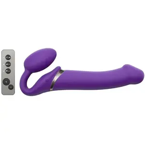 Strap-on-me Strap On vibrant 3 moteurs (Couleur : VIOLET - Taille : L) pas cher