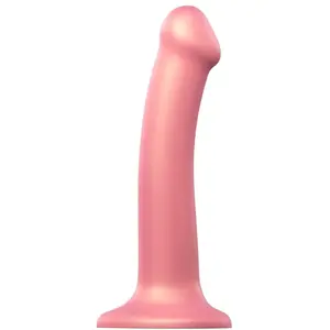 Strap-on-me Dildo ventouse Mono Density (Couleur : METALLIC ROSE - Taille : M)Vendu parrue-des-plaisirs