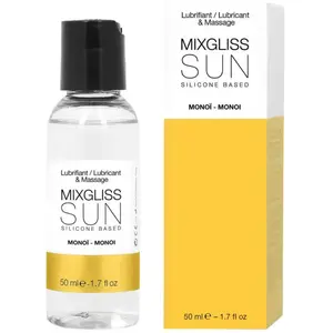 Comparateur de prix : Mixgliss Lubrifiant Silicone Sun Monoi 50ml 2en1 fluid massage et lubrifiant