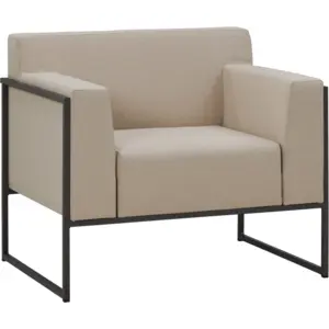 Fauteuil Ruben en Acier et Tissu Recyclé EREME Métal / Tissus pas cher
