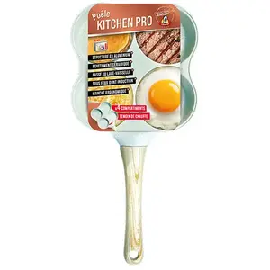 Poêle à pancakes 4 compartiments Kitchenpro pas cher