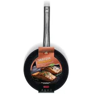 Poêle inox avec revêtement céramique 28 cm Kitchenpro pas cher