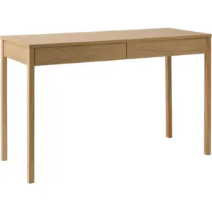 Camif - Bureau décor bois 2 tiroirs Simon CAMIF pas cher