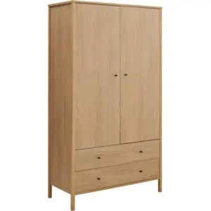 Armoire décor bois 2 portes 2 tiroirs Simon CAMIF  BoisVendu pargreenweez