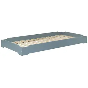 3S. x Home Lit empilable en pin massif 90 x 190 mousse pas cher