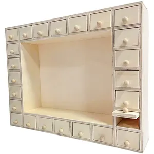 MEGACREA DIY Calendrier de l'avent en bois 35,5 x 27 x 7 cmVendu parrakuten