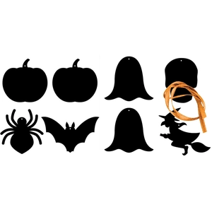 Ctop Décoration Halloween à gratter 8 pcs