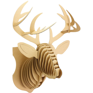 Comparateur de prix : Bi2L MegaCrea DIY Maquette en Carton à Assembler Trophée Cerf 31 x 54 x 30 cm