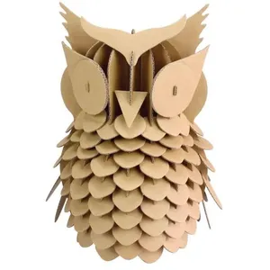 MÉGACRÉA Hibou en carton à assembler