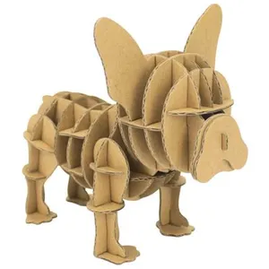 Bi2L MegaCrea DIY Maquette en Carton Chien Bulldog 12 x 10 x 8 cmVendu parfnac