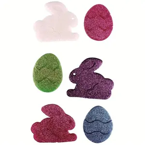 Comparateur de prix : Ctop Déco Gelly Lapins et oeufs pailletés - 6 pcs