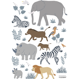 Lilipinso Planche de stickers A3 Big five & Cie pas cher