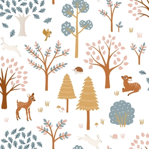 Lilipinso Papier peint faon Forest Living (50 cm x 10 m)