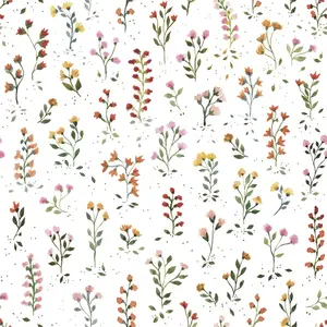 Lilipinso Papier peint fleurs Queyran (50 x 1000 cm) pas cher