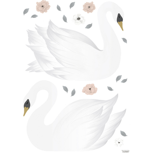 Lilipinso Planche de stickers Les cygnes pas cher