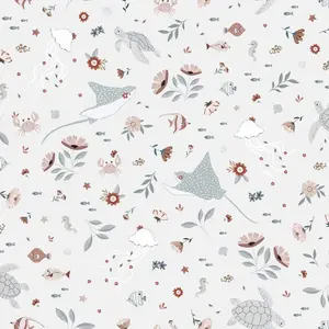 Comparateur de prix : Papier peint Ocean Field / Motif animaux de l'océan (50cm x 10m) - Lilipinso