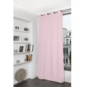 Moondream Rideau occultant oeillet rose mc343 140 x 260 (lxh)