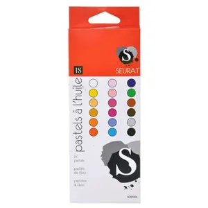 Comparateur de prix : Seurat Boîte de 18 Pastels à Huile Peinture 20cm Blanc
