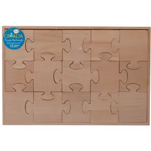 Puzzle rectangle en bois - 15 pièces - Créalia pas cher