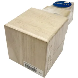 Set de 3 cubes en bois naturel - Créalia