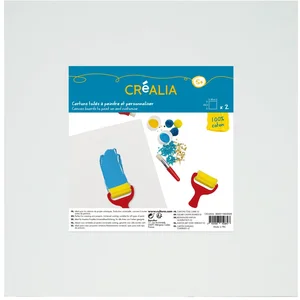 Créalia enfants Carton toilé carré 280 g/m² X2 pas cher