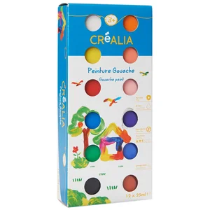 Créalia enfants 12 pots (2x6) gouache - 25ml