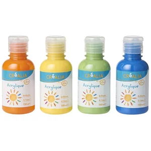 Set de 4 pots de peinture acrylique 150ml Nature pas cher