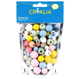Sachet de perles «tons pastels» en bois - CréaliaVendu parcultura