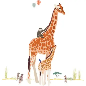 Mimi'lou Sticker géant girafe SafariVendu parberceau-magique
